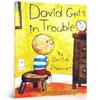 David Shannon, No David, David Gets In Trouble, David Goes To School Cognitive English Picture Books for Kids Children Story