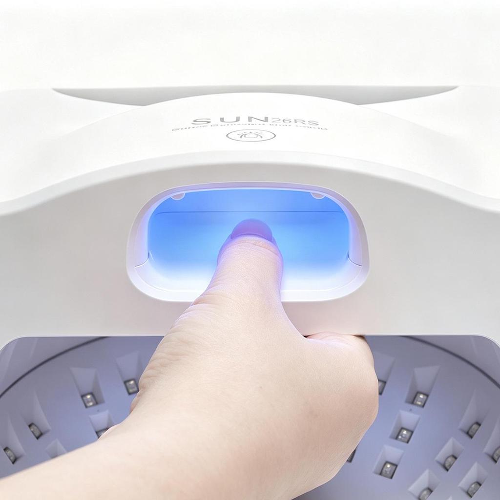 Mother-and-Child High-Power UV Nail and Thumb Curing Lamp, Quick-Dry Handheld Phototherapy Machine.