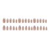 24 Pieces three-dimensional liquid irregular silver sweet cool style removable wearable armor 30 pieces press on nails