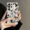 Cute Daisy Floral Transparent Phone Case For Samsung Galaxy S26 S25 S23 S22 Ultra Plus Clear Soft TPU Shockproof Flower Cover