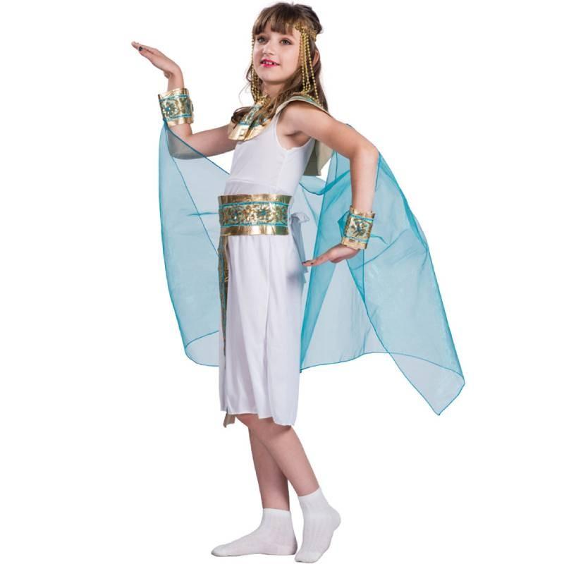 Purim Egyptian Queen Cosplay Costume For Girls Halloween Role Play With Polyester Fabric For Themed Parties