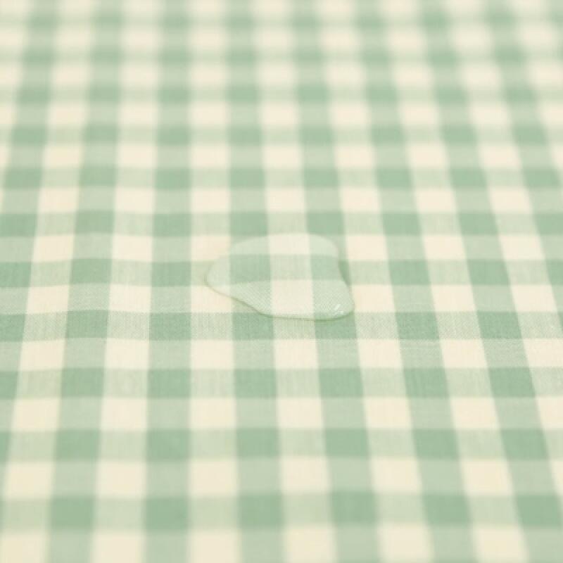 Melancheck Mint Green Waterproof Tablecloth For 2 people