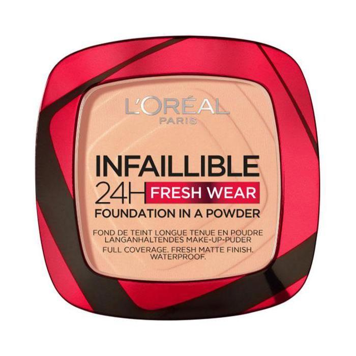 L#039;Oréal Paris Infaillible Fond de Teint en Poudre 24H Fresh Wear N°245 Miel Doré 9g