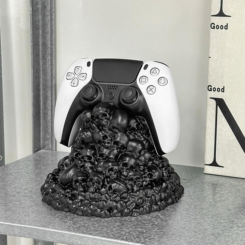 Creative Skeleton Game Controller Bracket Portable Desktop Phone Stand Home Showcase Decoration Storage Rack Ornament Gift