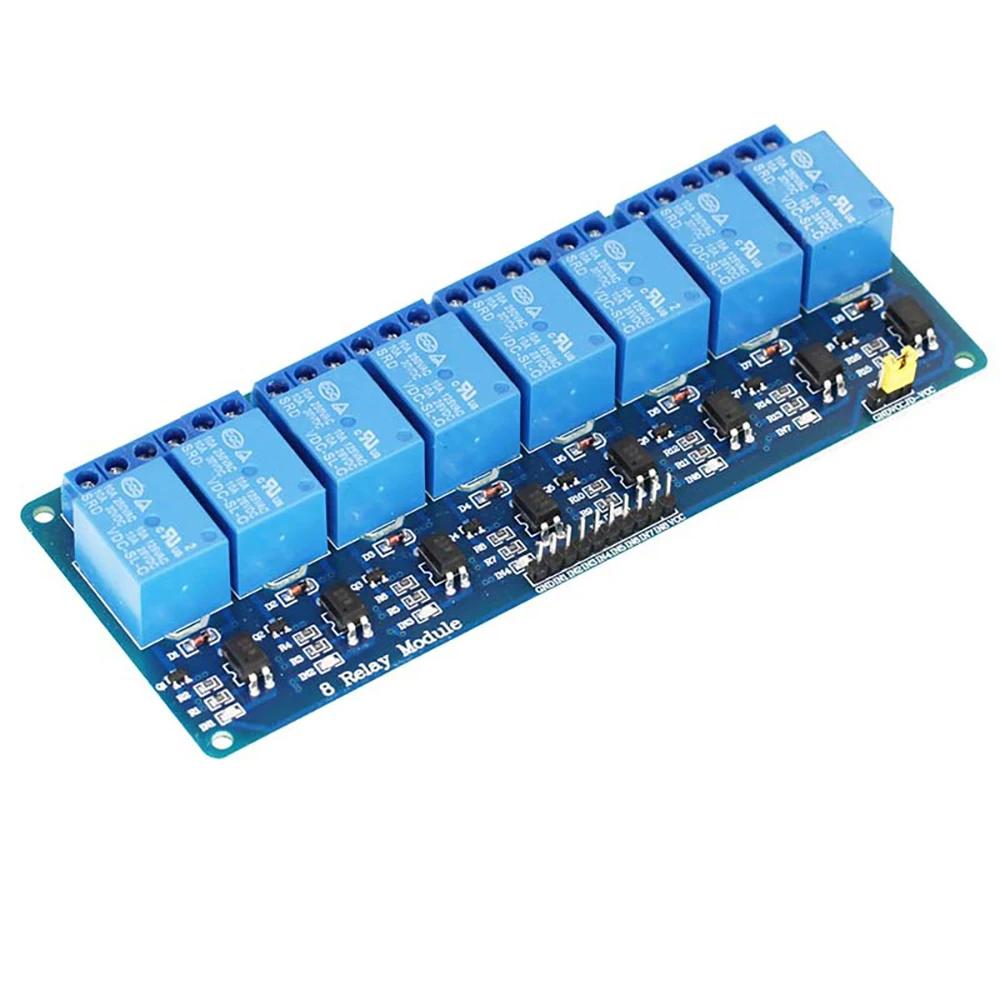 5V 12V  Relay Module1 2 4 6 8 Channel with Optocoupler Relay Output 1 2 4 6 8 Way Relay Module for Arduino in Stock