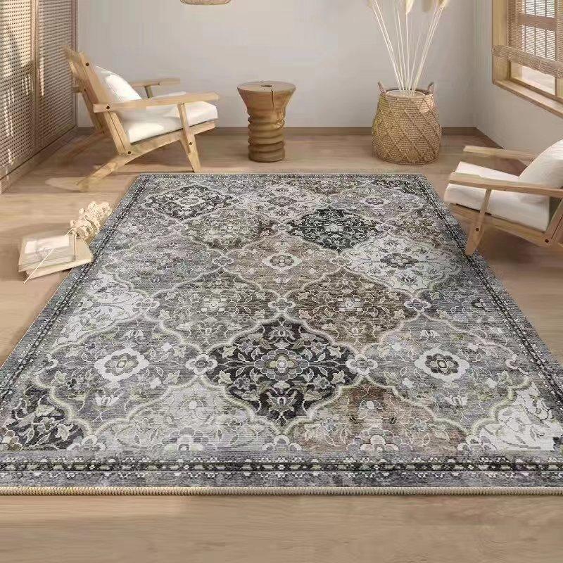 BOHO Stil Teppich für Homestay Hotel Dekorative Bodenmatte Wohnzimmer Vollständig bedeckt Schlafzimmer Bettseite Große Größe Waschbare Teppiche