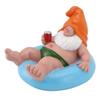 Pool Schwimmer Gnom Statue Harz Pool Party Entspannung Lustig Garten Schwimmende Gnom Figur für