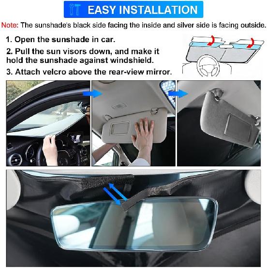 Windshield Sunshade Cover For Kia Sportage 2017-2021 2022 Front Window UV Protection Visor Sun Shade Vehicle Interior AccessoryWindshield Sunshades 1