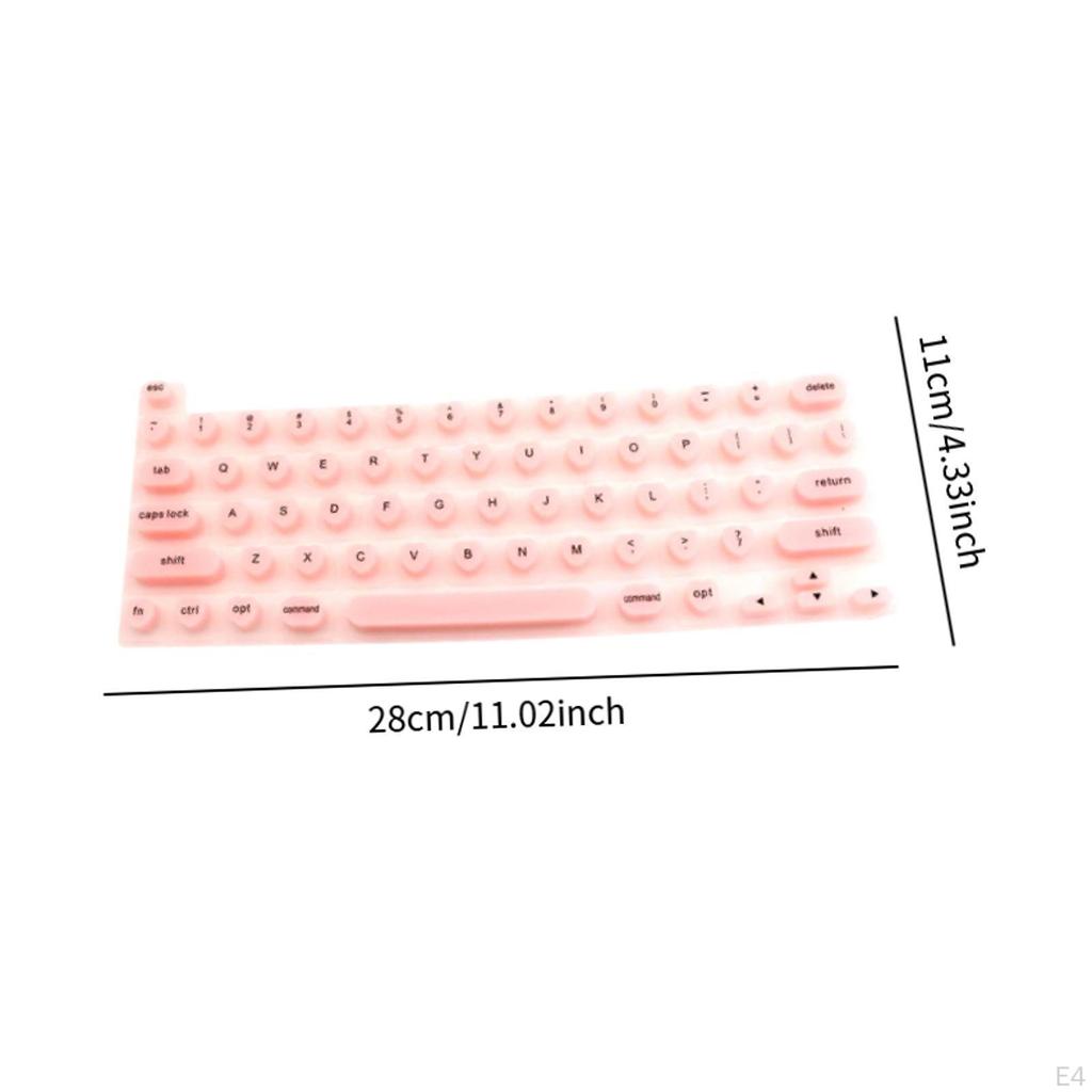Filmový kryt klávesnice na nehty pro zdobení nehtů Snadno se čistí Psaní Univerzální vyvýšený silikon