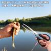 PAVIKE Fischgreifer, Edelstahl Fischzange, Angelzubehör, Scherenstil, Haarschwanzschere, Fischzange, Drahtschneider, Leicht zu greifen, Leichtgewicht