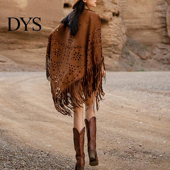 Classic Women Shawl Warm Fabric Solid Color Versatile Hollow Skin-friendly Tassels Hem Winter Scarf Comfortable Wrap Accessory