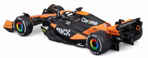 BURAGO 1/43 Scale Model Car: McLaren F1 Team MCL38 (2024) No.81 O. Piastri (Window Box) - Finished Model (BUR38214P)