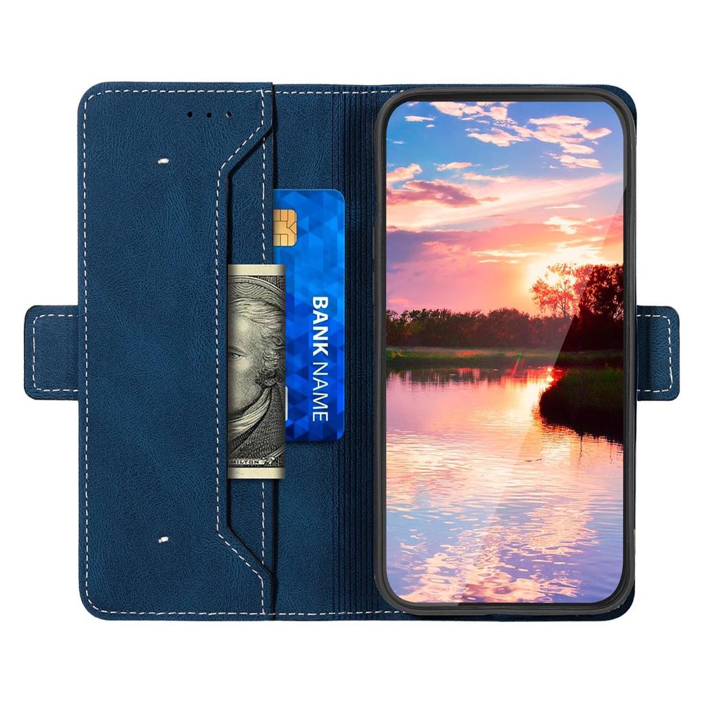 Suitable for Samsung S23 mobile phone leather case A32 business splicing contrasting color flip card wallet protective case A02S