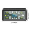 Tire Pressure Monitoring System with 4/6 External Sensors Tyre Temperature Monitor LCD Display for RV Sedan SUV Truck