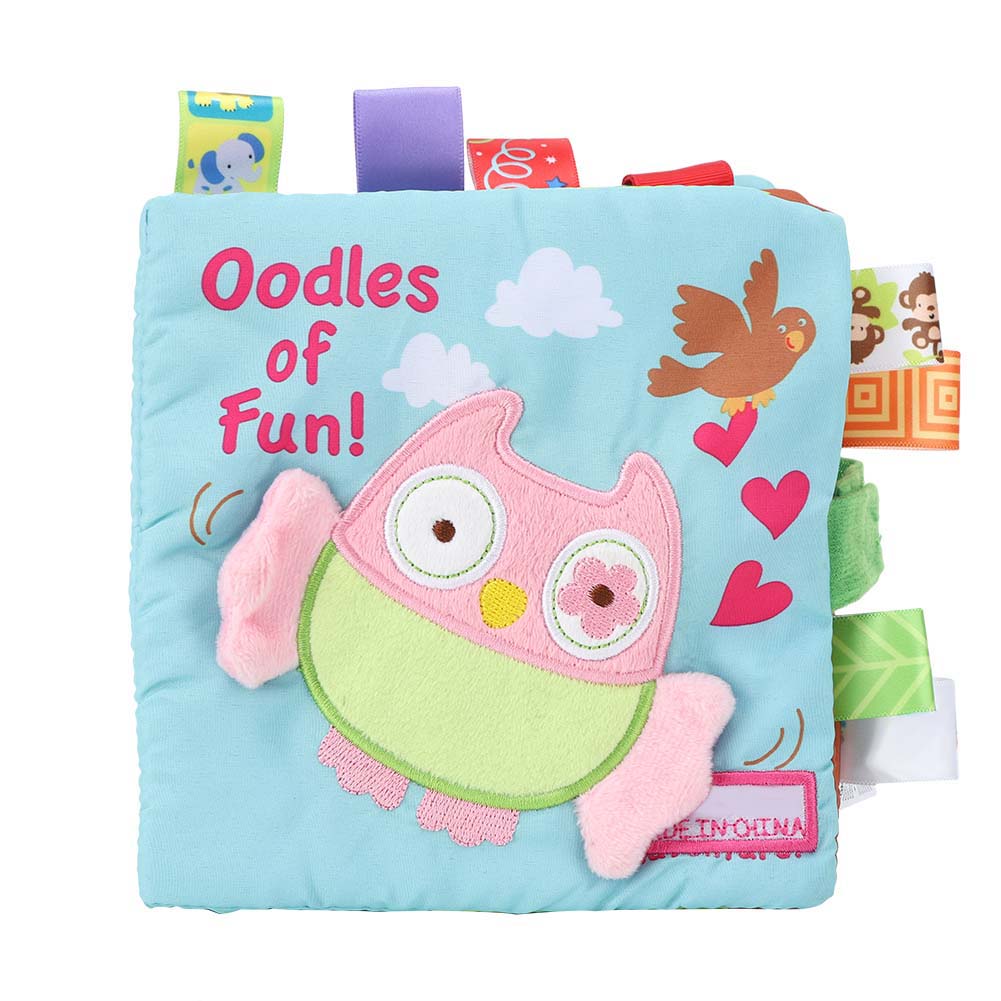 

Infant Cloth Book Cute Animal Learning Rattle Wear Resistant Educational ToyType B