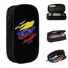 Venezuela Ripped Flag Pencil Cases Classic Venezuelan Pen Holder Bags Girl Boy Big Capacity Students School Zipper Pencil Box
