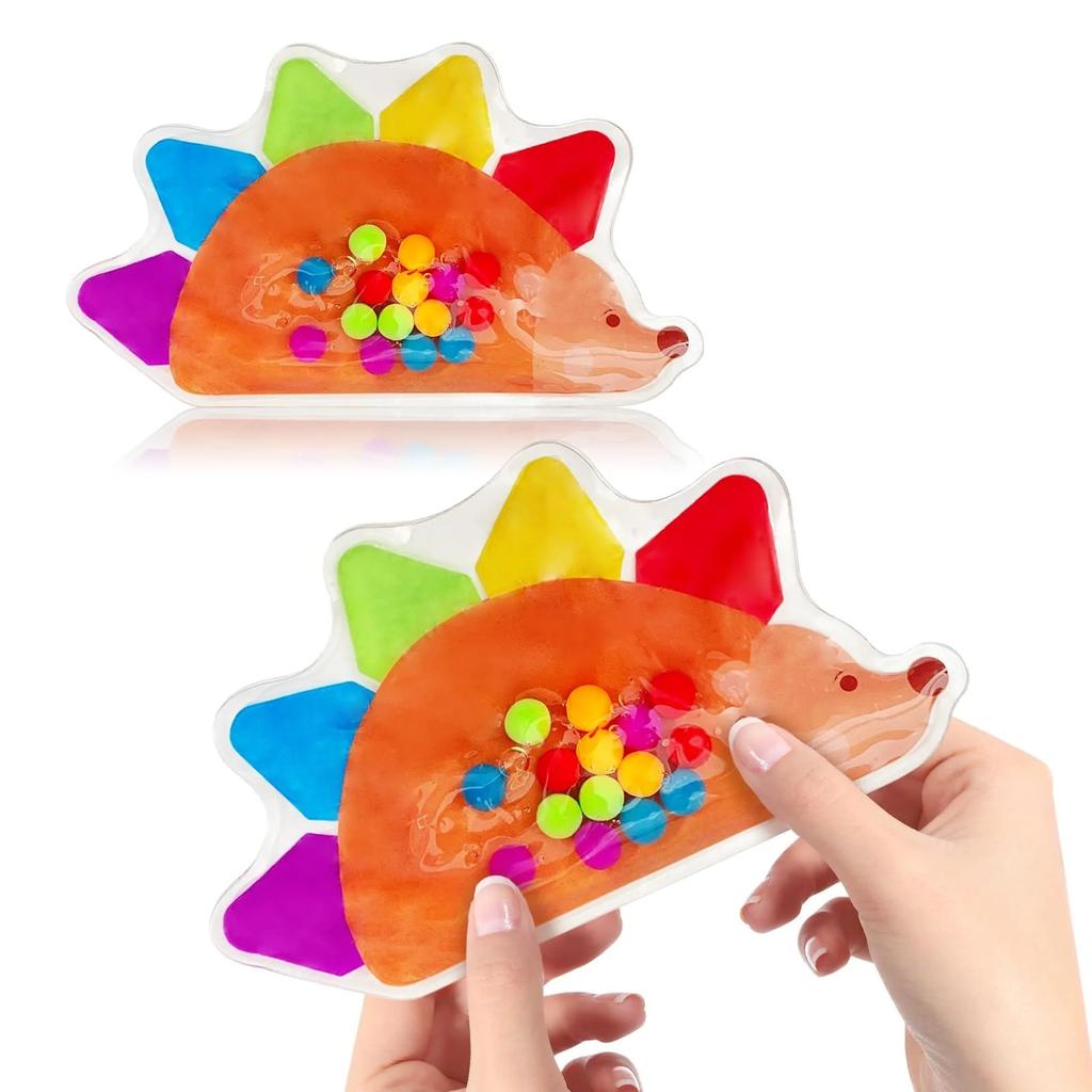 Montessori Color Sorting Maze Beads Squishy Toy Food Grade Silicone Fidget Decompression Game Kids Sensory Fine Motor Skills Toy