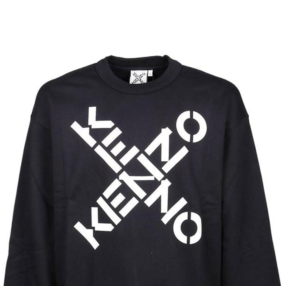 Kenzo Sudaderas Hombre Negro Cuello Redondo Moderado Regular 5SW5214MS-99