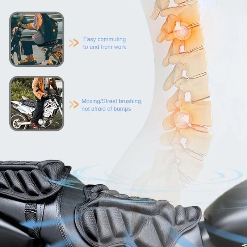 Pernă de scaun pentru motocicletă 3D, pernă de gel confortabilă, pernă de scaun universală, respirabilă, cu absorbție a șocurilor pentru munte avansat