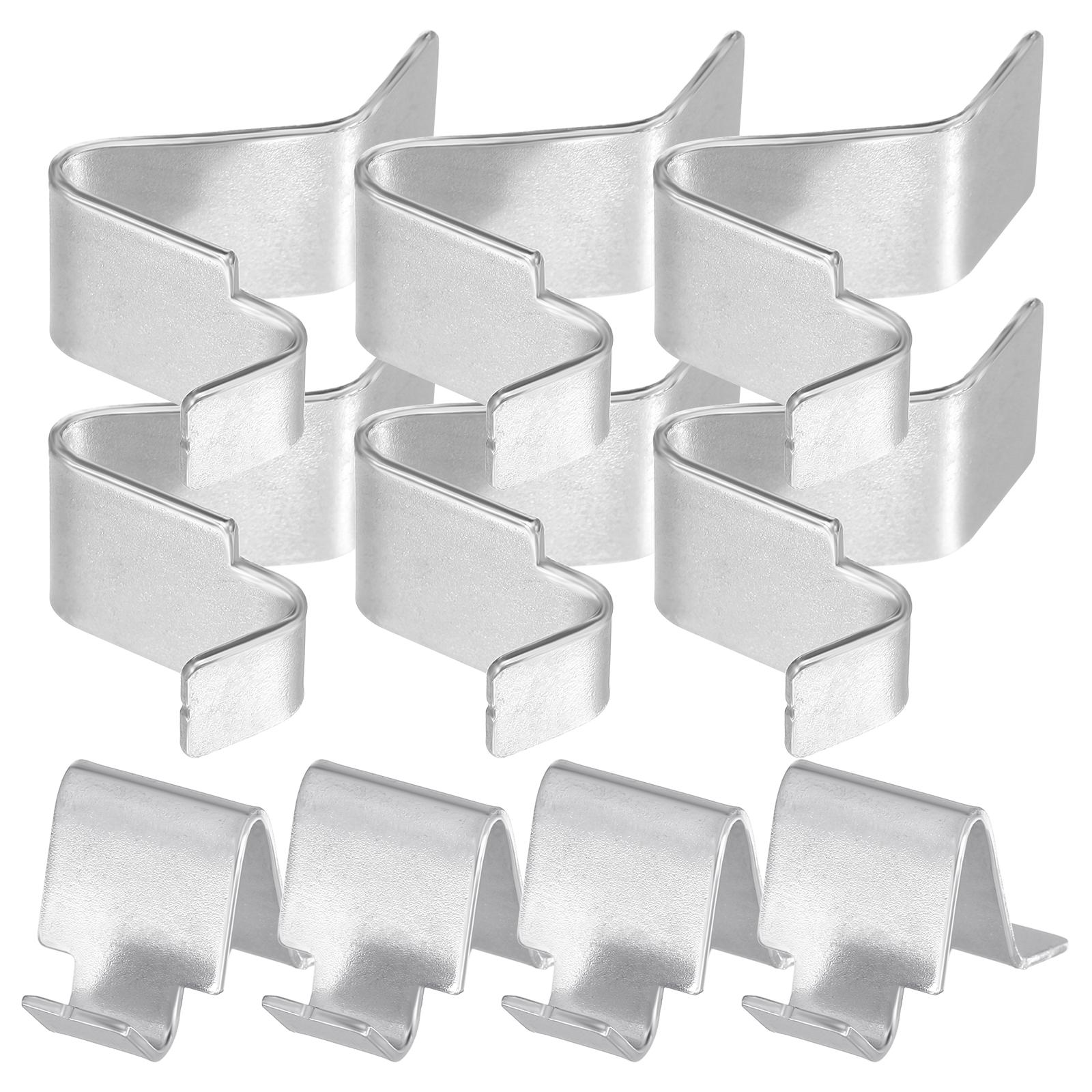 

10pcs Heavy Duty Metal Cabinet Shelf Clips Durable Metal File Cabinet Shelf Clips Shelving Supports Cabinet Partition board snap 3.00x2.00x1.40cm