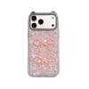 iPhone 17 Pro Max Korean-Style Bow Pattern Pearl Phone Case