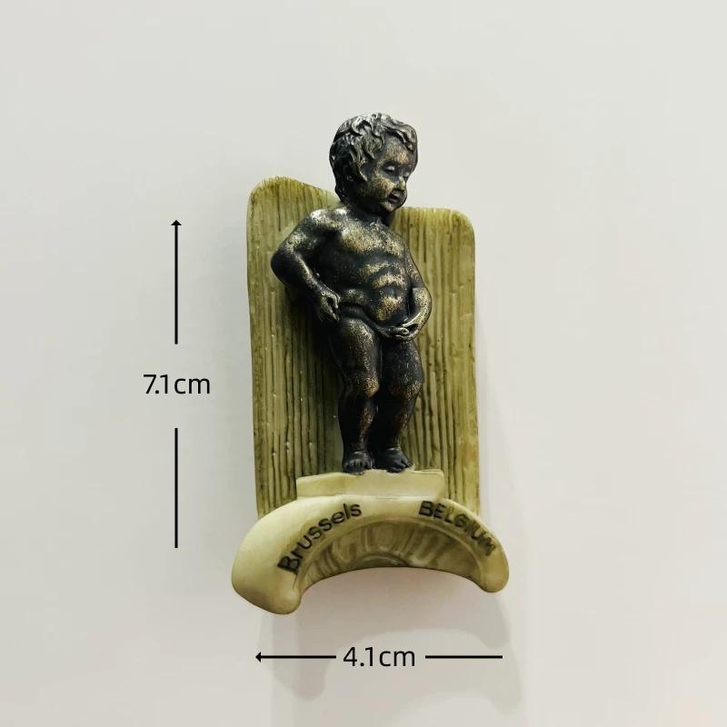 Belgium Brussels Antwerp Resin Fridge Magnet Stickers Travel Souvenir Gift Landscape Refrigerator Magnet Home Kitchen Decor