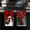 1pc/2pc/4pc/pack Christmas Scrub Sponge Creative Kitchen Dish Cloth Festive Cleaning Decor for Home & Table Kitchen Dish Towel Xmas Cleaning Supplies