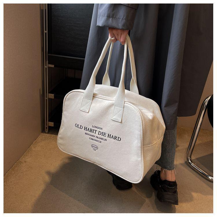 Women's Large Capacity Canvas Travel Bag - Versatile, Lightweight, Handheld Luggage