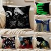 Singer Mmichael Jackson Cushion Cover Silky Short Plush Sofa Pillow Cover Hidden Zipper Soft Dustproof Case for Home Decor