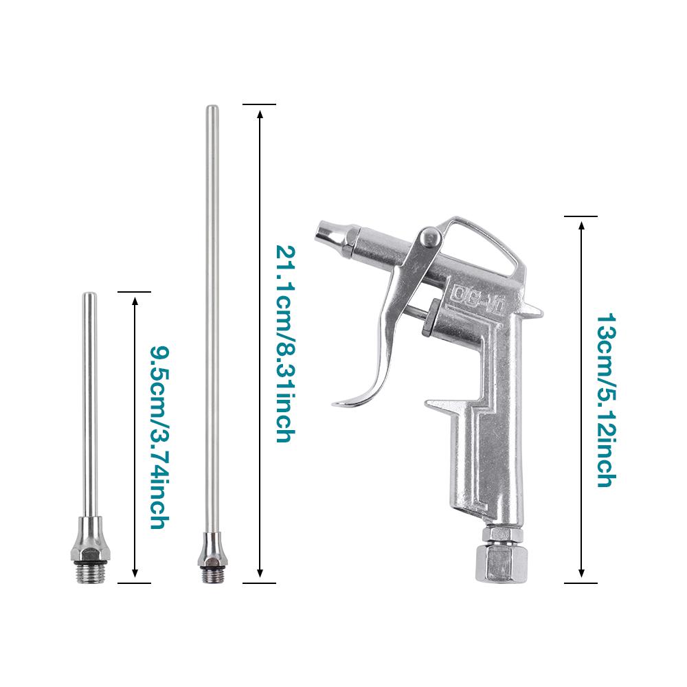 DG-10 Air Dust Blow Gun EU/JP Type Handheld Pneumatic Tool Dirt Cleaner Compressor Dust Blower for Automobile Engine Cleaning