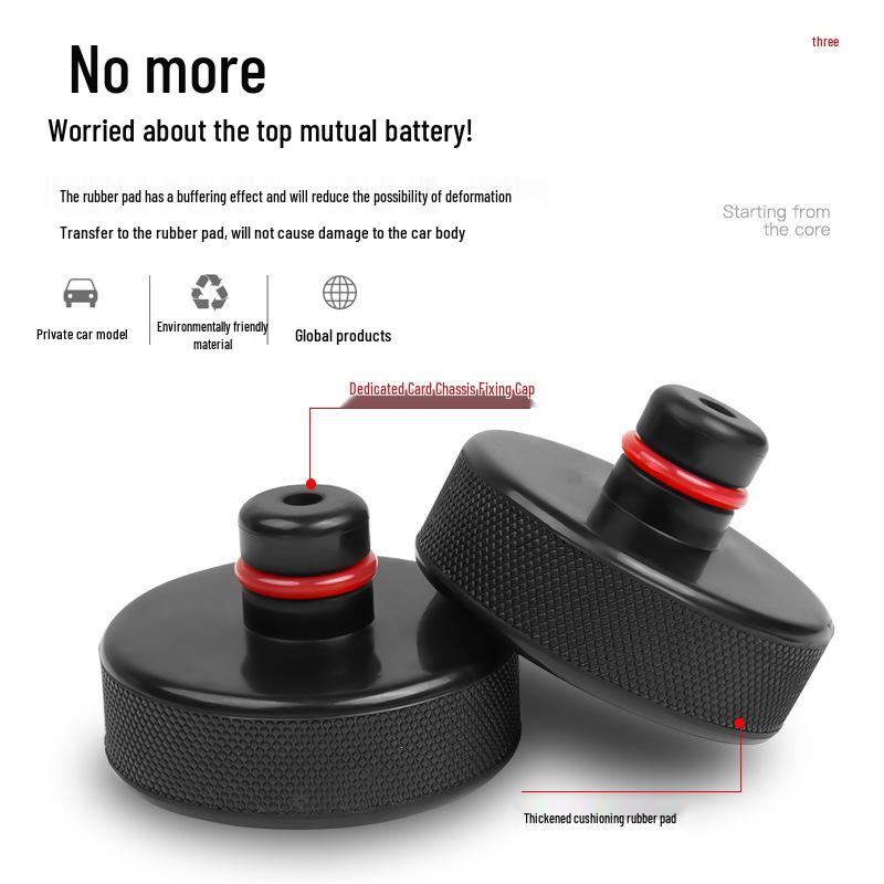 Tesla Model Y/3 Chassis Jack Rubber Pad Shock Absorption Gasket Buffer Accessory