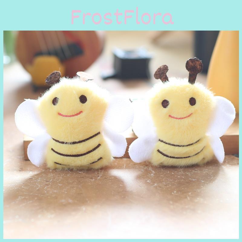 Bee Plush Toy Keychain Stuffed Animal Pp Cotton Nursery Accessory Gift For Toddlers