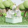 Small Bird Litter Box With Removable Garbage Can For Parakeets Cockatiels And Parrots