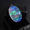 Lab-Created Opal Loose Gemstone 22.25 ct Oval Cut Multi Color October Birthstone for Gem Collections