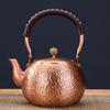 600/1200/1600Ml Pure Copper Boiling Tea Kettle Retro Style Handmade Copper Pot Large Capacity Health Care Teapot Boiling Kettle