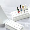 2Pcs Nail Drill Bit Organizer Storage Case Portable Nail Grinding Head Holder for Manicure Supply Manicure Polisher Storage Box