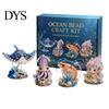 3D Beaded Animal Kit Tiny DIY Kit, Cute Mini Sea Life Beads Embroidery Relaxing Craft Activity Handmade Bead Art Making Set for Adults, Lovers Project