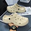 Summer New Hole Shoes Simple Personality Non-slip Thick Sole Wear-resistant Versatile Beach Cool Slippers Available
