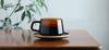 KINTO SEPIA Cup Saucer 270ml Amber Glass Gift Item 21742 & Heat-Resistant