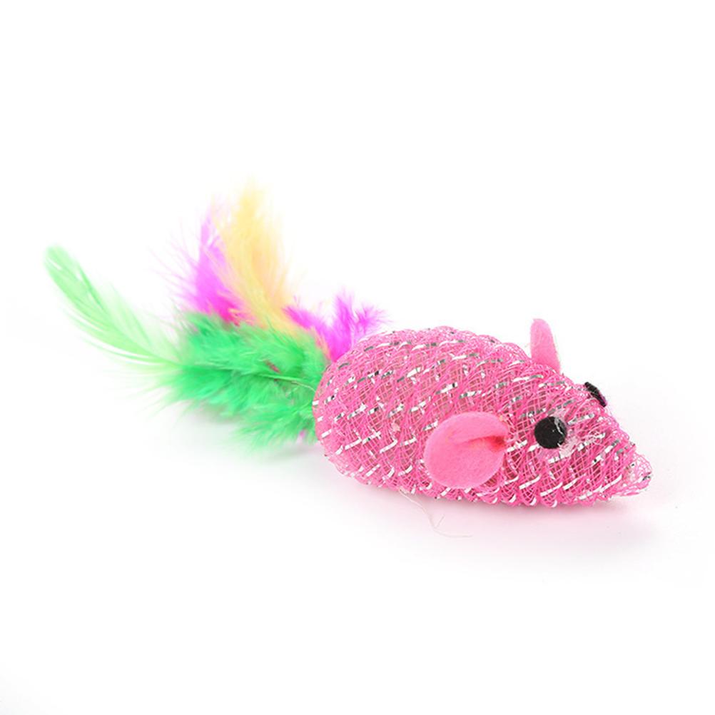 10 pezzi / set Giocattoli Carini Colorati Leggeri per Gatti Animali Domestici Topi Cacciagatto Forniture per Animali Domestici Giocattoli per Animali Domestici Giocattoli Topo