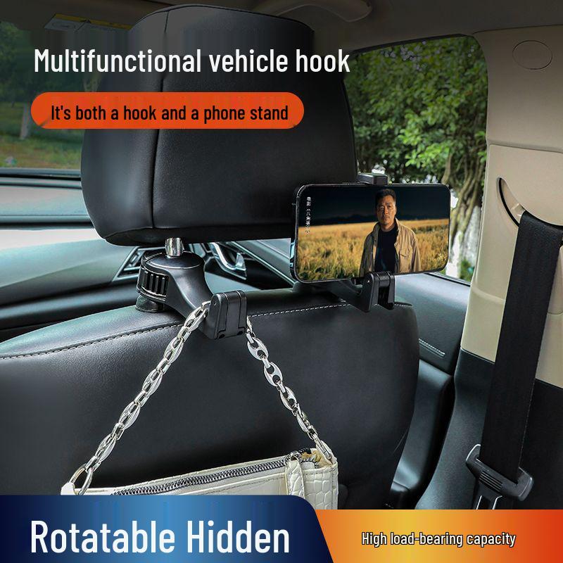 Rotating Telescopic Car Headrest Phone & Tablet Holder for Rear Seat Entertainment Note