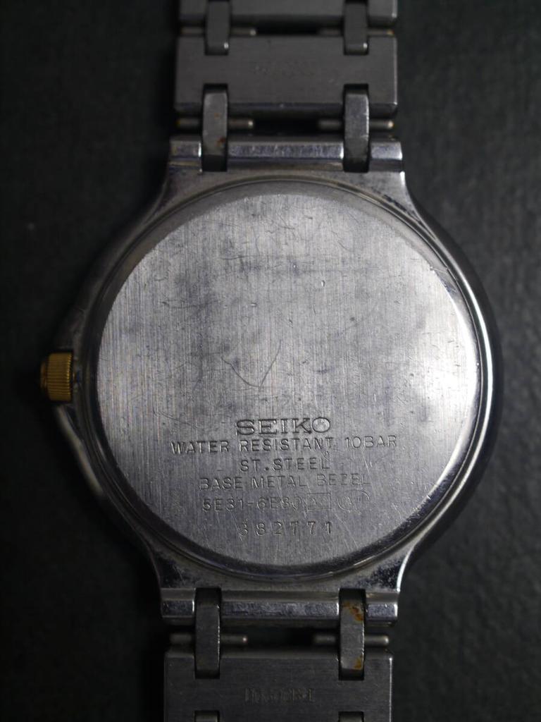 SEIKO Dolce Quartz Watch ad462 3-Hand 5E31-6E80 Men's