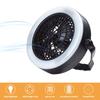 3 in 1 LED Camping Lantern Fan Portable USB Battery Powered Fan Light Tent Lamp with Hook for Outdoor Camping Hiking