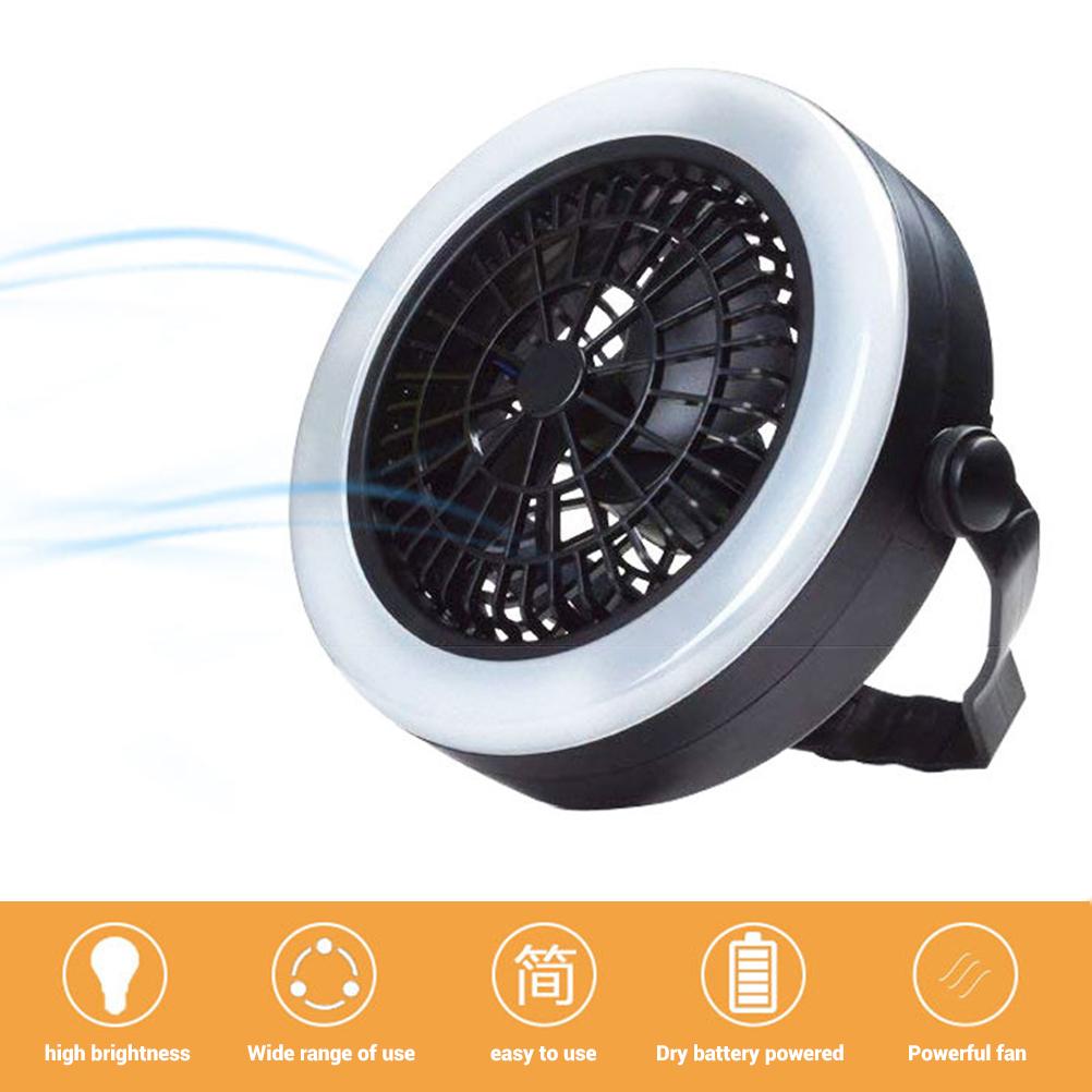 3 in 1 LED Camping Lantern Fan Portable USB Battery Powered Fan Light Tent Lamp with Hook for Outdoor Camping Hiking