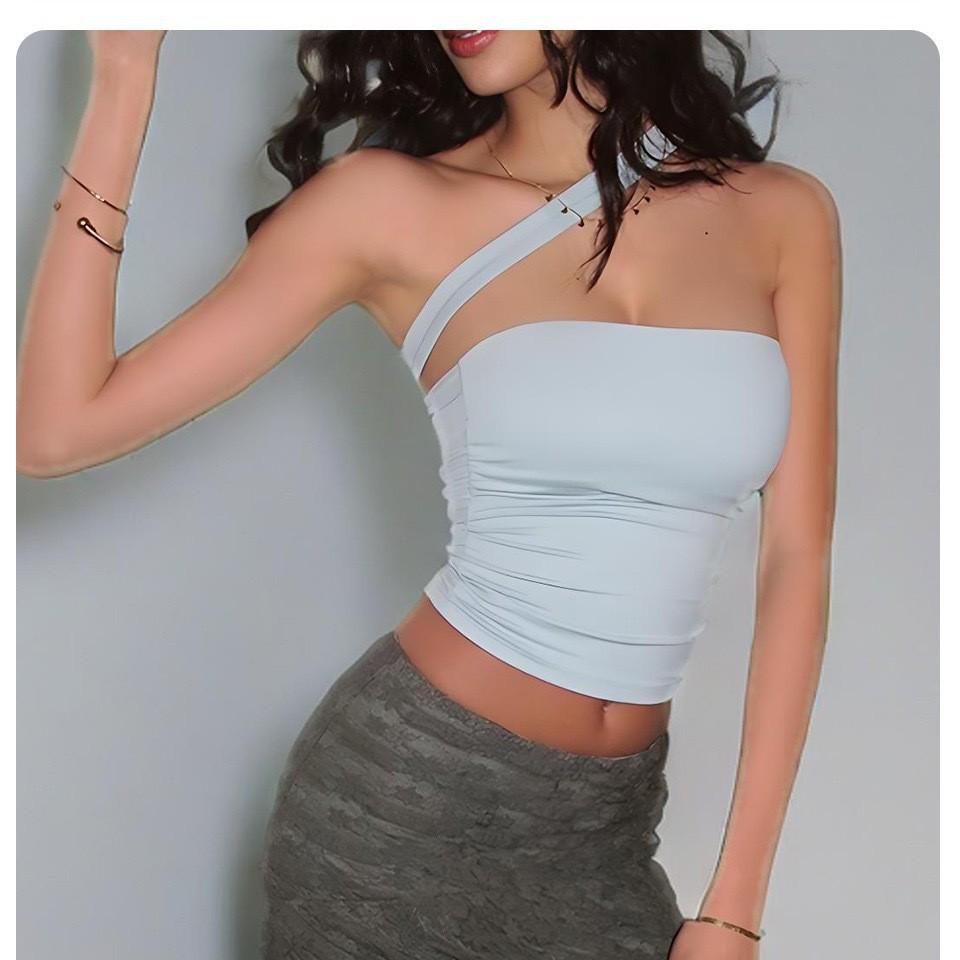 Женский трансграничный жилет для йоги: Спортивный топ без бретелей, асимметричный, на бретельках, высокоэластичный, быстросохнущий Small