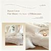 100% Cotton 4‑Pieces Bedding Set Solid Color Hotel Style Bed Sheet Duvet Cover Pillowcases for Guesthouse Hostel Hotel