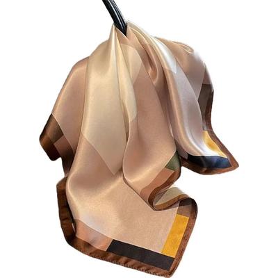 100% Silk Scarf Women Neck Hair Foulard Square Hijab Scarves Bandana New Wrap Kerchief Mulberry Spring Headband Shawls