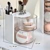 Stojan na štětce na make-up Úložný box Velká kapacita Otočný design Víceúčelový Organizér na náušnice, náramky a vlasové doplňky