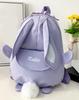 Kids Backpack with Ears and Cute Backpack J.B.things Rabbit-Shaped Tail, Design, Baby, Kids, (Purple, Mini)
