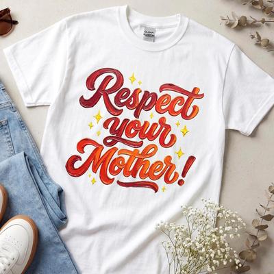 Respect Your Mother Tee, Retro Festival Outfit, Summer Aesthetic Graphic T-Shirt, Eco Queen Gift For Her, Mother Nature Clothing